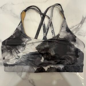 Lululemon Energy Tie-Dye Sports Bra Marble Size 10